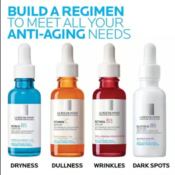 La Roche-Posay Glycolic B5 Serum Dark Spot Corrector 1oz Mela-D Pigment Control - Picture 7 of 7